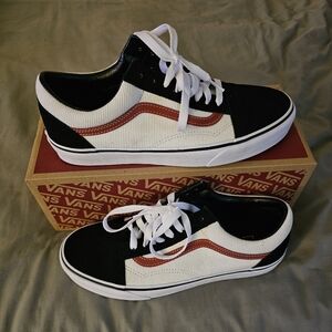 Vans Old Skool Mini Cord 'White Black Red